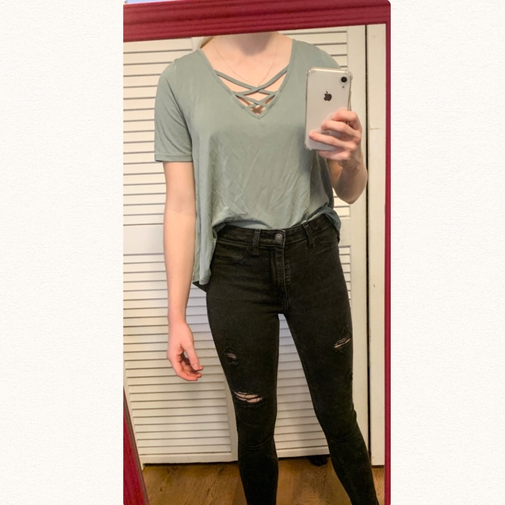 Sienna Sky crisscross top